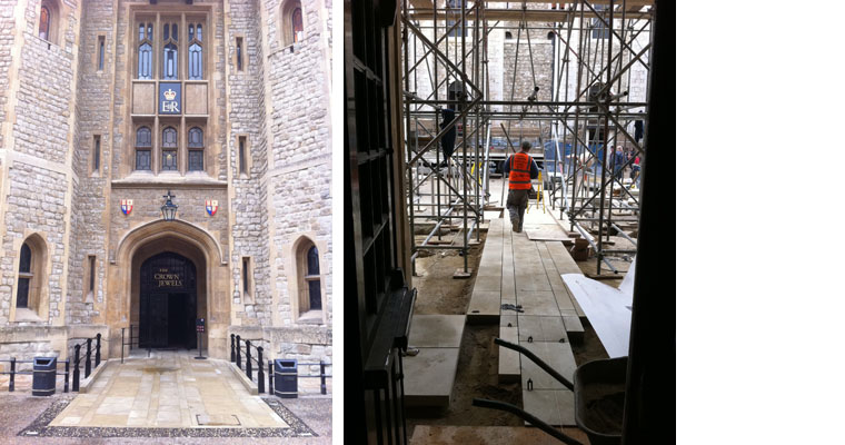 Jewel House, Tower of London, work done by London Stone Conservators