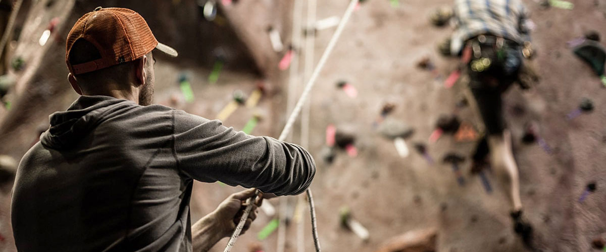climbing wall interior