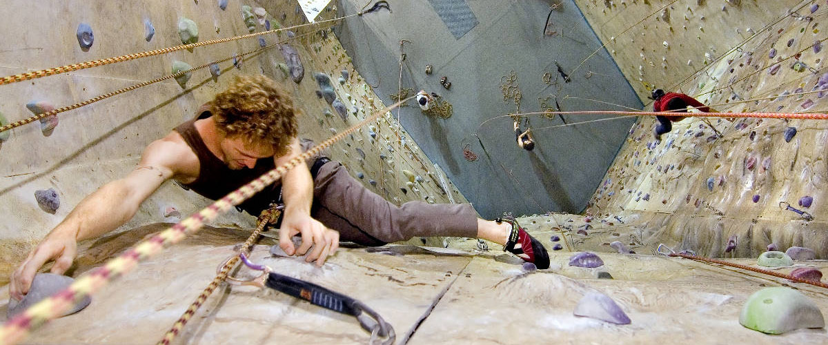 climbing wall interior